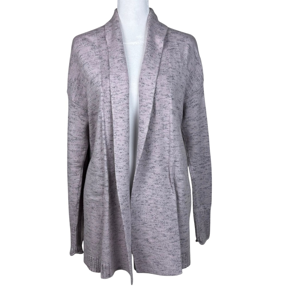 J Jill Wearever Collection Open Front Cardigan‎ Womens XS Heathered Knit Chic